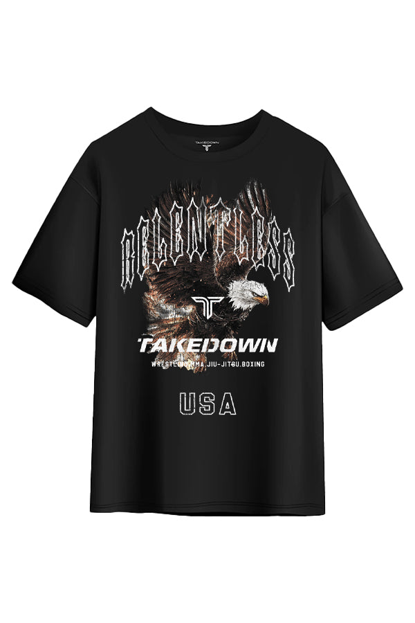 Relentless Oversized T-Shirt - Black