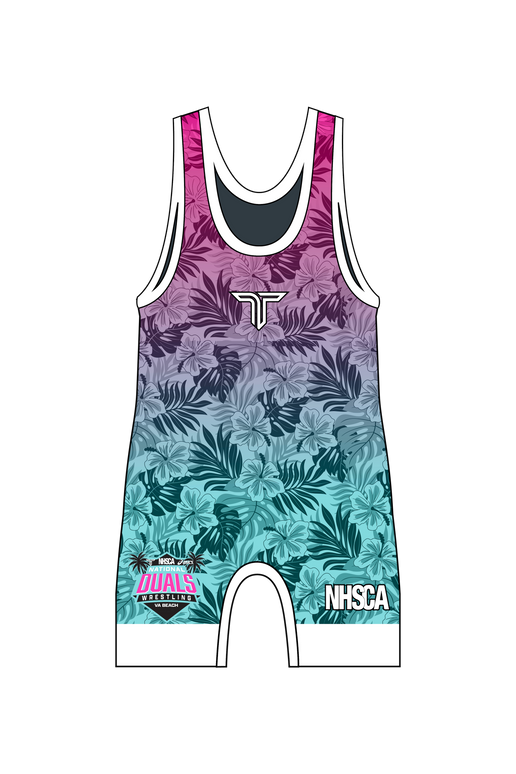 2025 NHSCA Duals Singlet - Pink/Blue