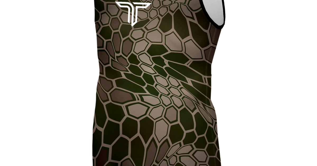 Hex Camo Wrestling Singlet Takedown Sportswear
