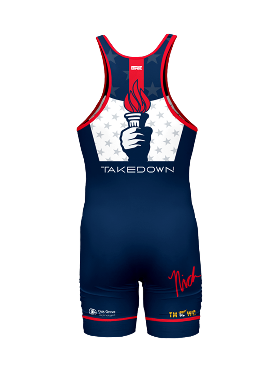 OAWA Blue Competition Singlet MALE — Takedown Distribution