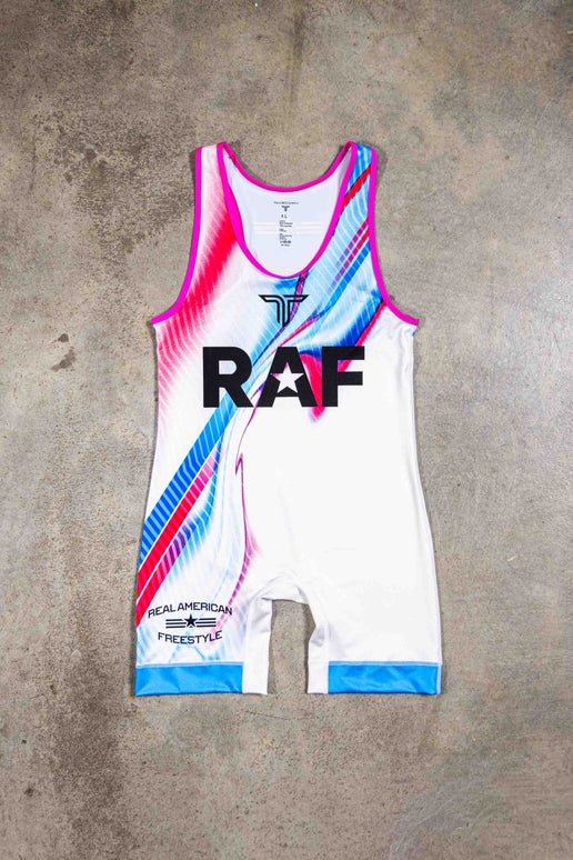 RAF05 Wrestling Men's Singlet - White