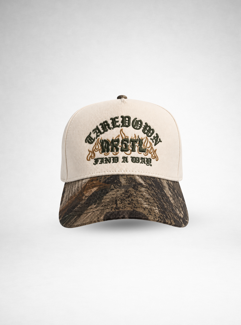 Hunter Camo A-Frame Snapback Hat - Green