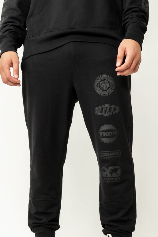 Logo Stack Jogger - Black