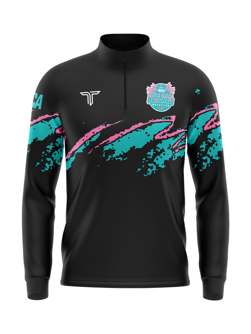 2026 NHSCA Nationals Quarter Zip - Black *PREORDER*