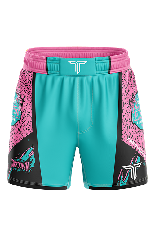 2026 NHSCA Nationals Fight Short - Black (5” Inseam) *PREORDER*