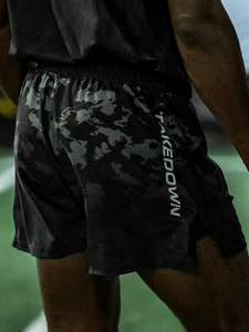 Particle Camo Fight Shorts - Onyx (5"&7" Inseam)