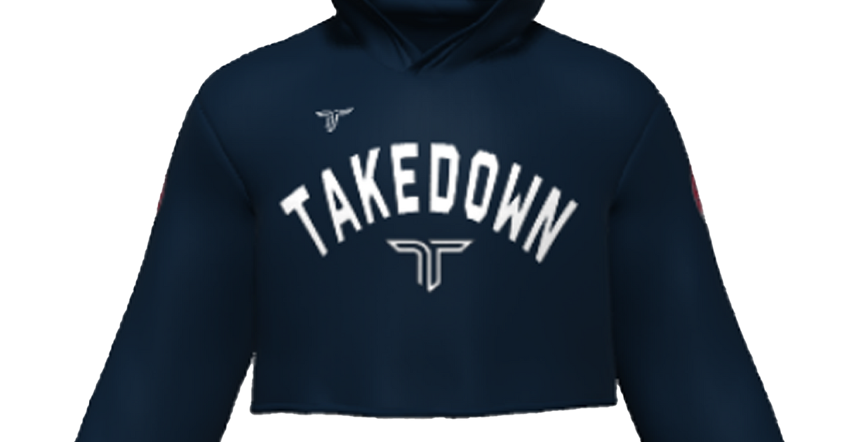 TDCRPHD004 360° Custom Cropped Hoodie Takedown Sportswear