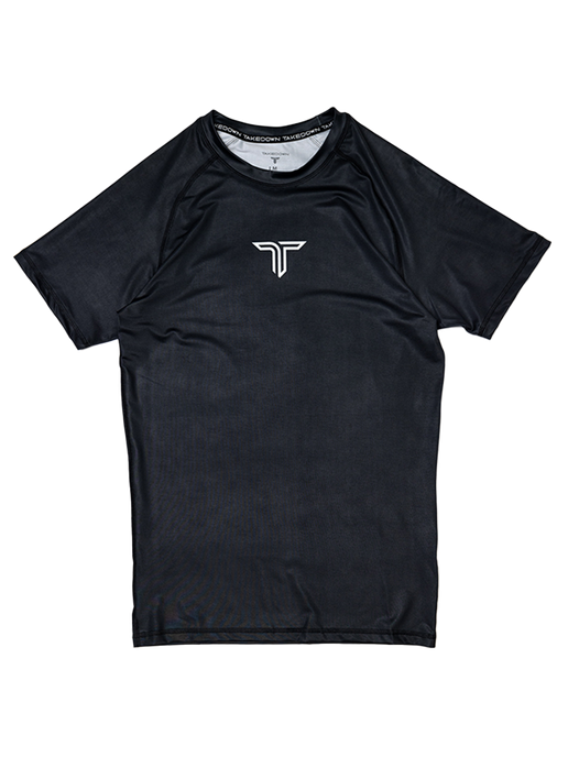 Youth Essential Short-Sleeve Rashguard - Black