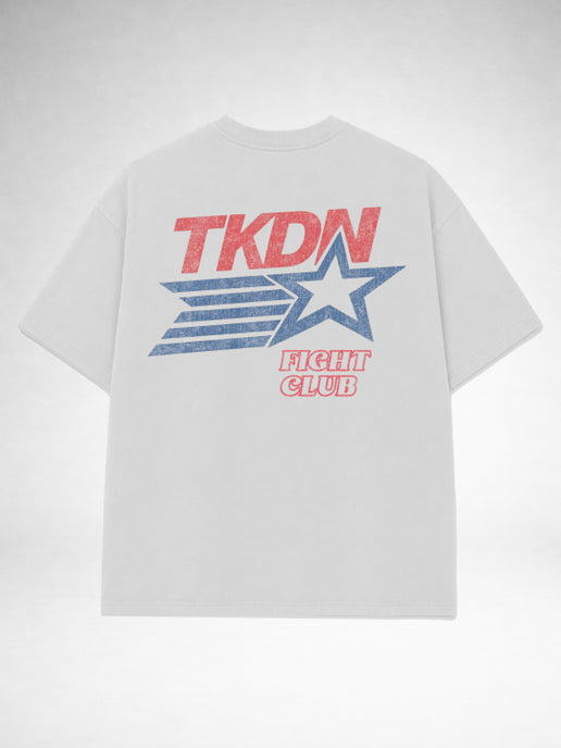 Takedown Oversized Tee - Fight Club Star - White