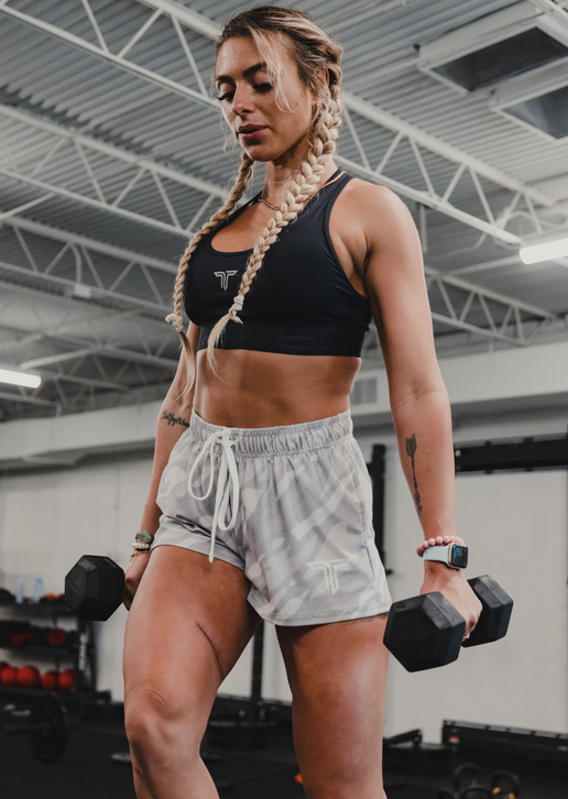 Womens camo top workout shorts