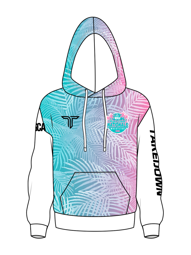 Youth 2026 NHSCA Nationals Performance Hoodie - Pink/Blue *PREORDER*
