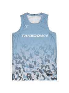 Particle Camo Sleeveless Jersey - Ice Blue