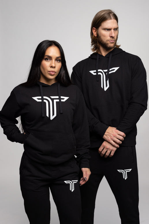 T Icon Hoodie & Jogger Bundle - Black