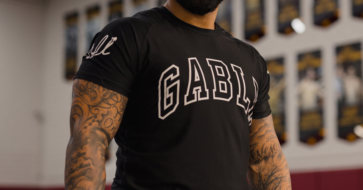 Gable Steveson Arch Short-Sleeve Rashguard - Black – Takedown Sportswear