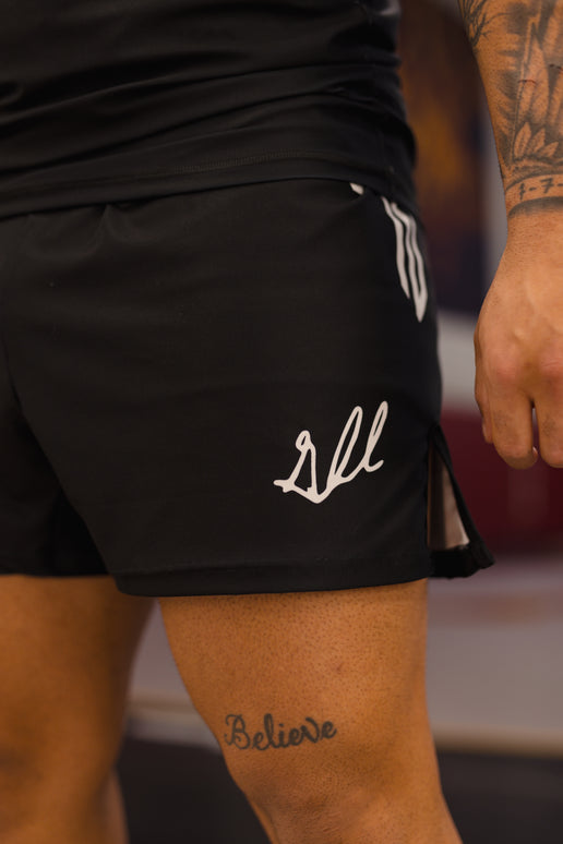 Gable Steveson Fight Shorts (5” Inseam) - Black