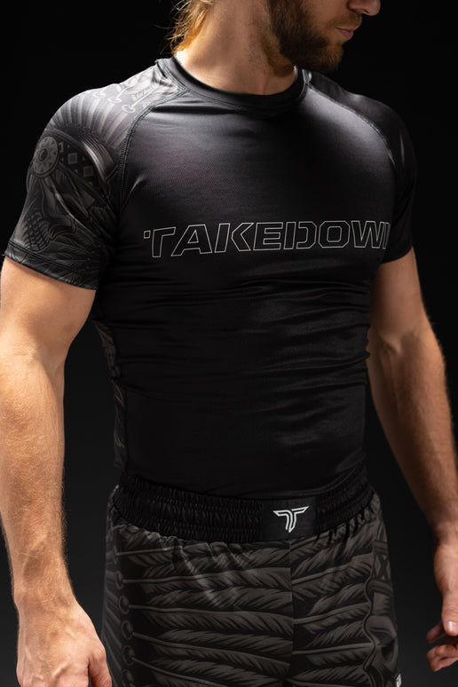 Blackout Warrior Chief Short-Sleeve Rashguard