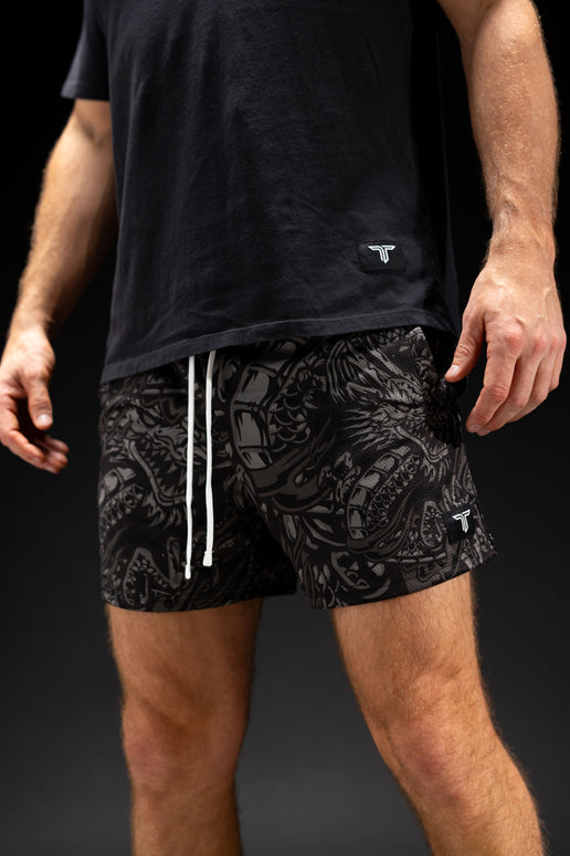 Blackout Iron Dragon Mesh Training Short (5” Inseam)