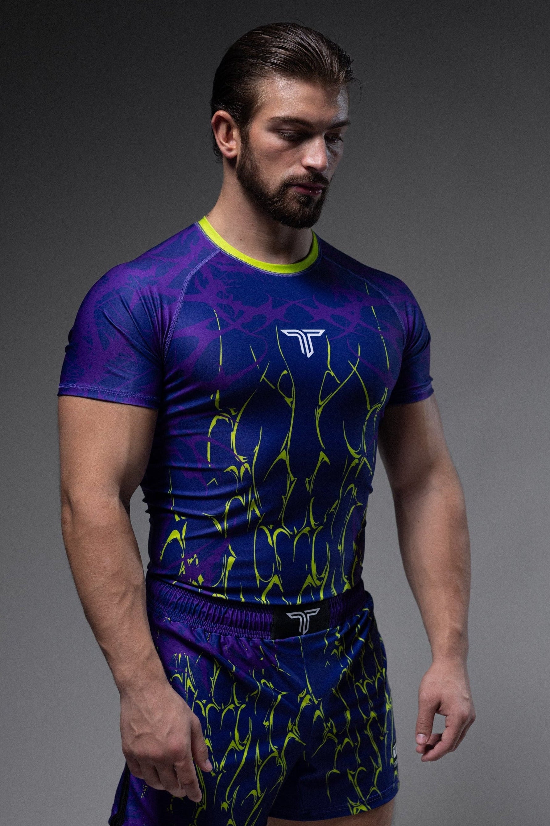 Symbiotek Short-Sleeve Rashguard - Purple – Takedown Sportswear