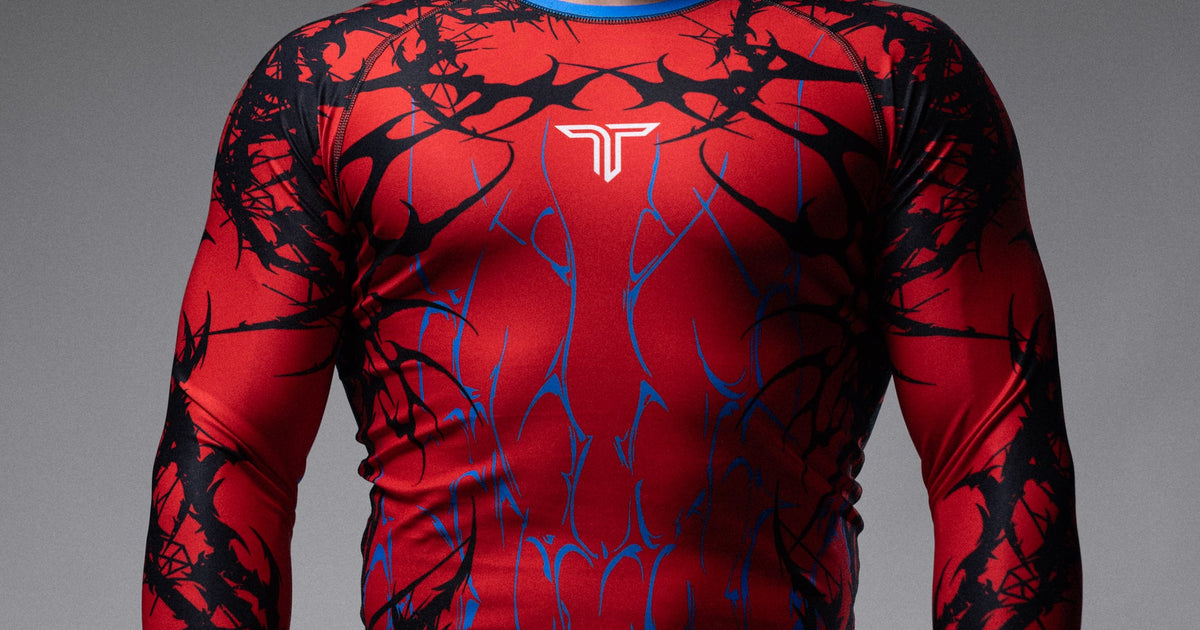 Symbiotek Long-Sleeve Rashguard - Red – Takedown Sportswear
