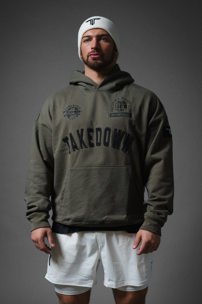 Takedown Arch Heavyweight Hoodie - Military Green