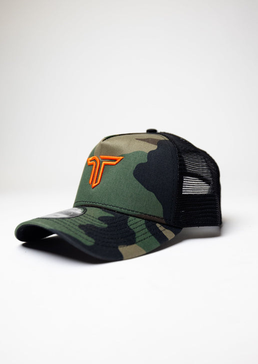 Takedown x New Era Icon Trucker - Camo/Orange