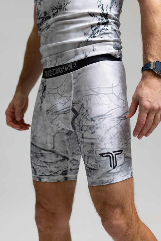 Snow Hunter Camo Compression Shorts