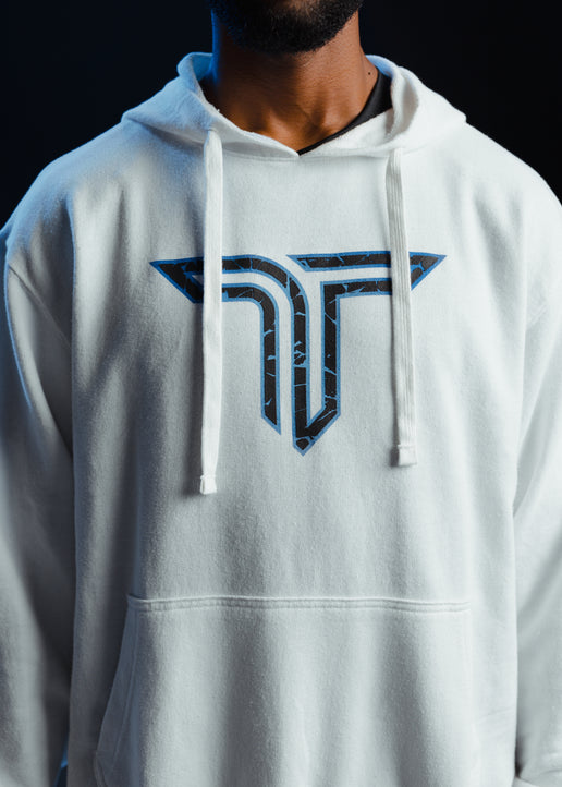 Magma ”Blue Steel” Logo Hoodie - White