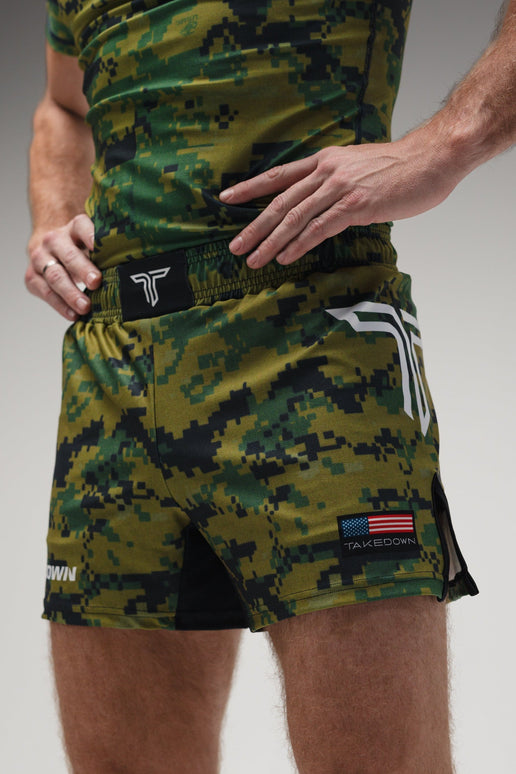 Land Camo Fight Shorts (5”&7“ Inseam)