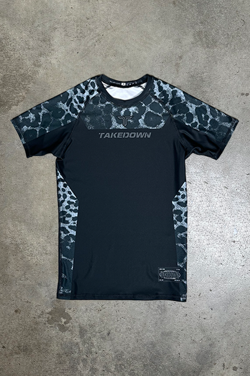 Predator Series: Black Jaguar Short-Sleeve Rashguard *PREORDER*