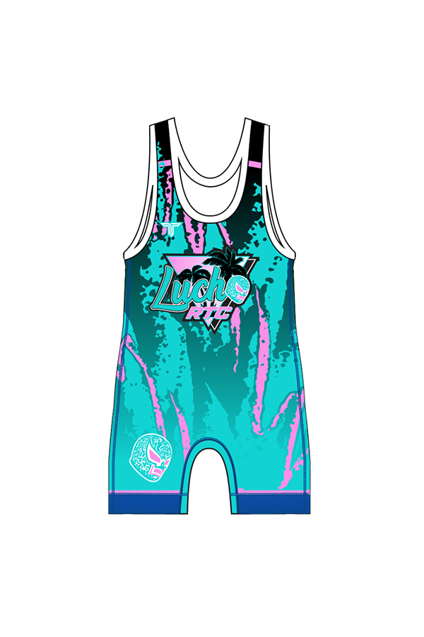Lucha RTC Wrestling Men's Singlet - Blue