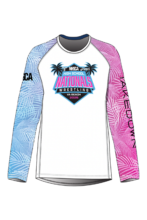 2025 NHSCA Nationals Long Sleeve Raglan - Pink/Blue