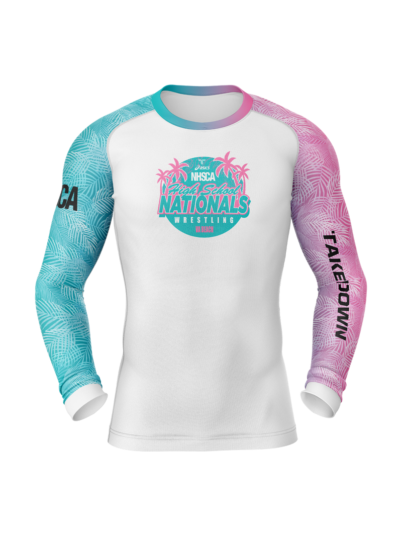 2026 NHSCA Nationals Long Sleeve Raglan - Pink/Blue *PREORDER*