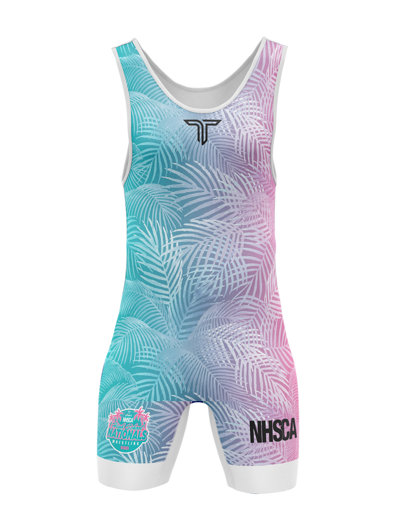 Youth 2026 NHSCA Nationals Singlet - Pink/Blue *PREORDER*