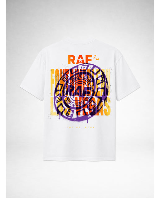 RAF14 Jackpot Oversized Tee - White