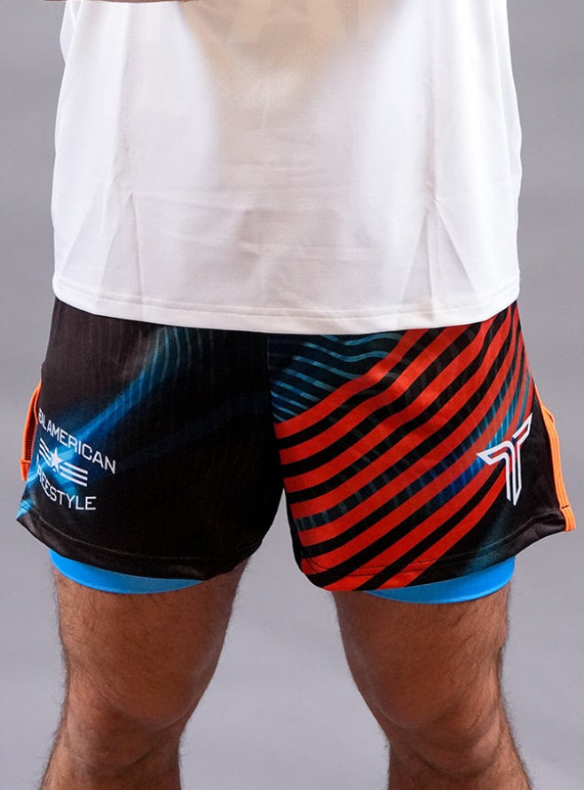 RAF06 Fight Shorts (5” Inseam) - Blue