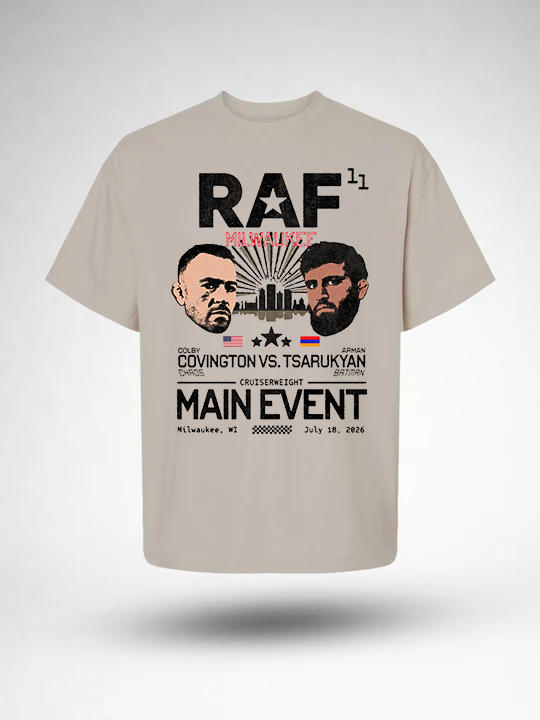 RAF 11 Main Event Tee -Covington/Tsarukyan