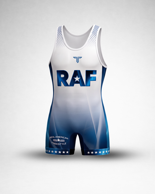 RAF12 Wrestling Men's Singlet - Blue