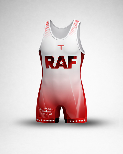 RAF12 Wrestling Men's Singlet - Red