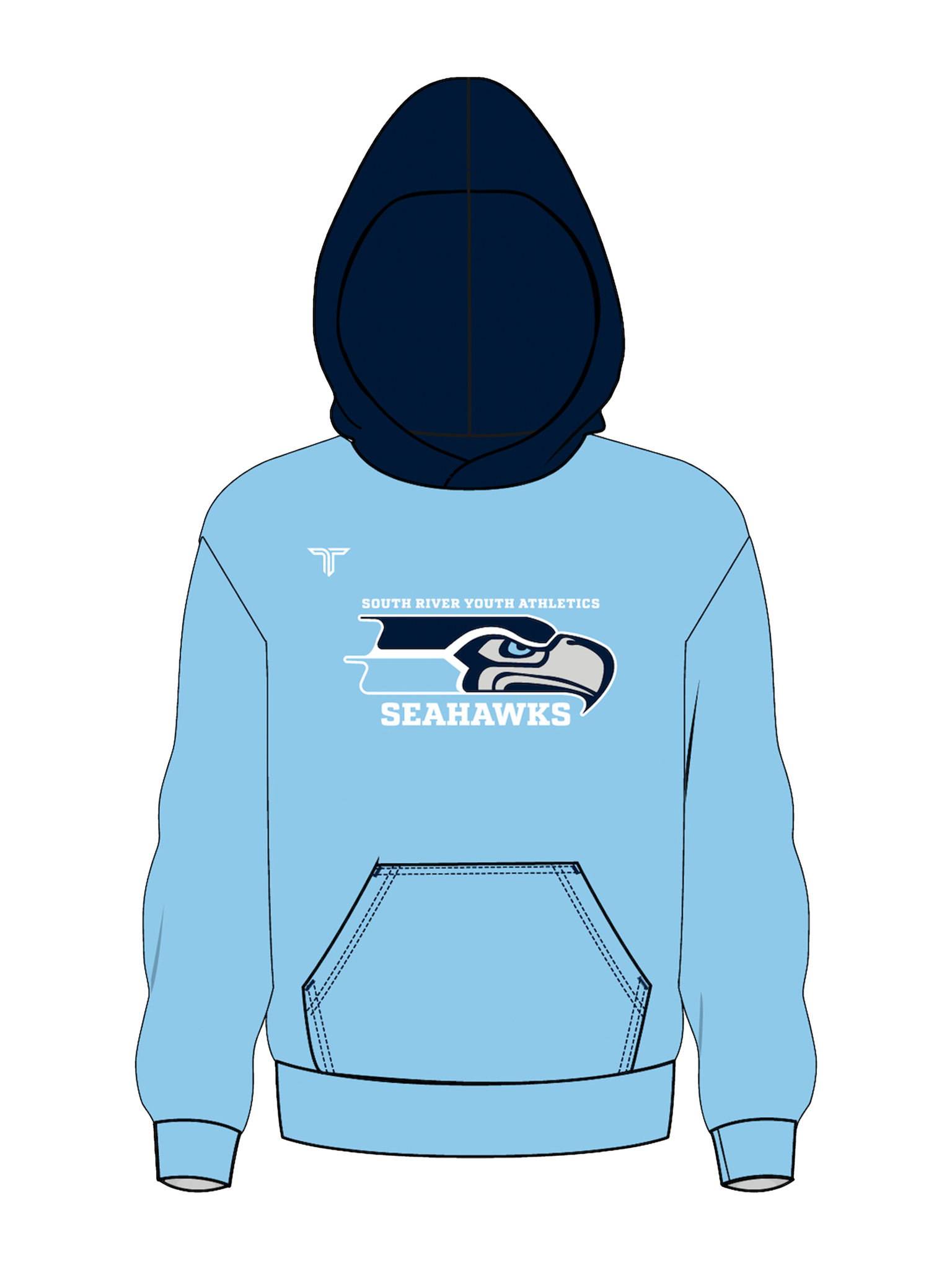 South River Youth Athletics Hoodie - Baby Blue