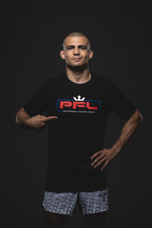 PFL Red Logo T-Shirt - Black