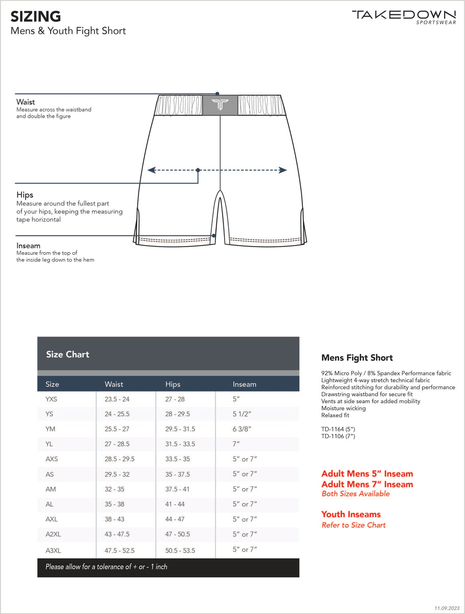 Hunter Camo Fight Shorts (5” & 7” Inseam) – Takedown Sportswear