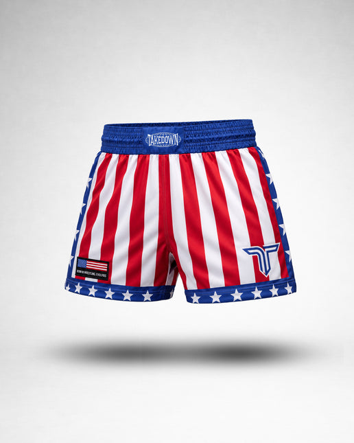Freedom Stars and Stripes Women's 3” Fight Short