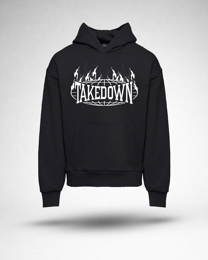 Takedown ”Flames” Graphic Hoodie - Black