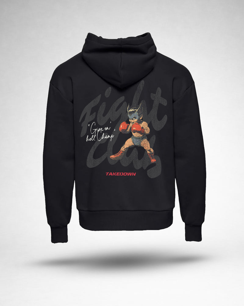 ”Fight Club Devil” Graphic Hoodie - Black