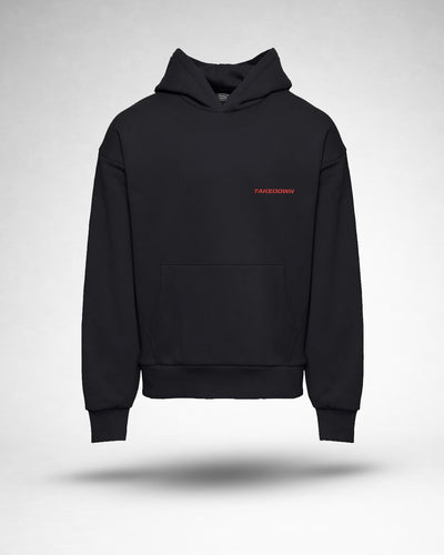 "Fight Club Devil" Graphic Hoodie - Black
