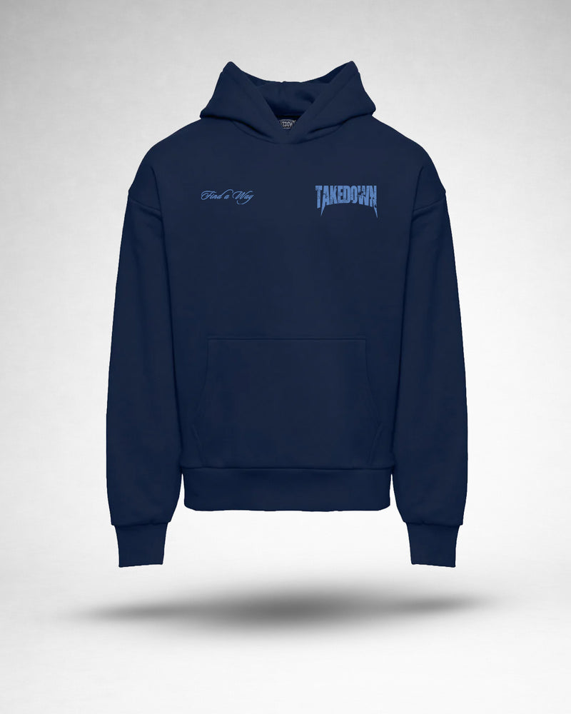 ”Made on the Mat” Graphic Hoodie - Blue