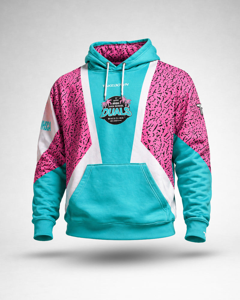 2026 NHSCA Duals Hoodie - Blue/Pink/White