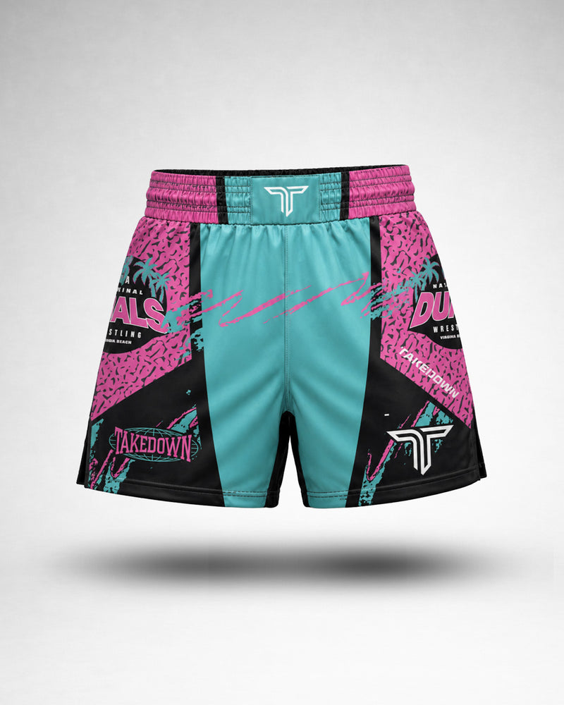 2026 NHSCA Duals Fight Short - Miami (5” Inseam)