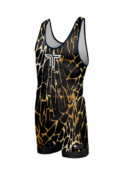 Gold wrestling singlet clearance