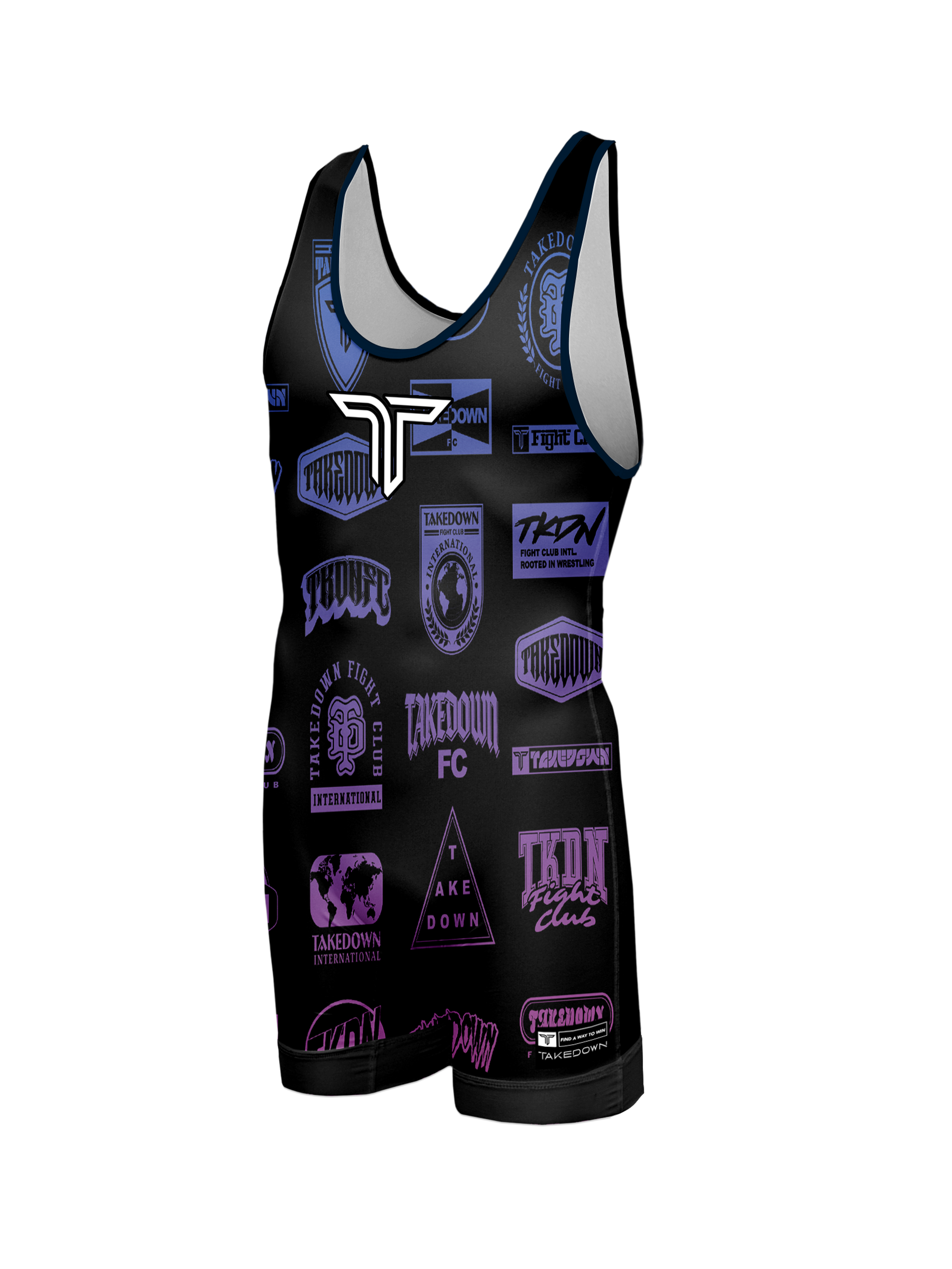 Colors Logo Wrestling Singlet Takedown Sportswear